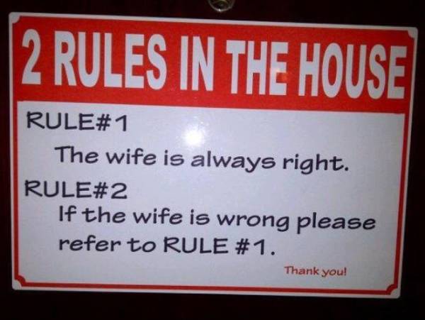 Bij ons thuis gelden maar 2 regels