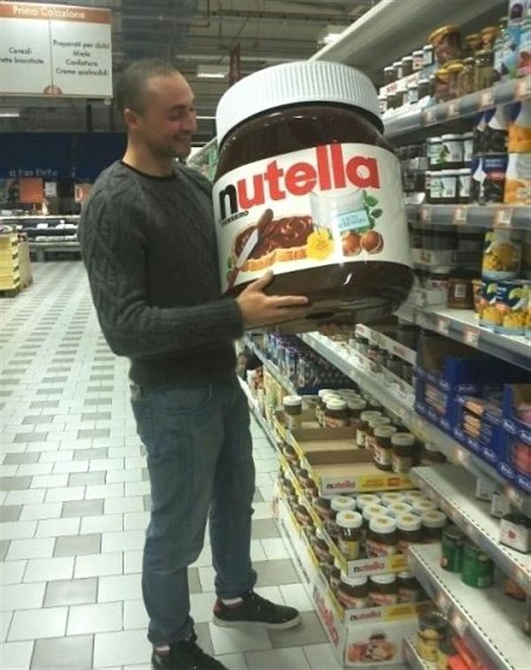Gigantische Nutella pot