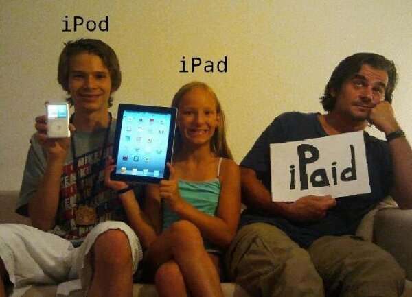 iPod, iPhone, iPad, iPaid