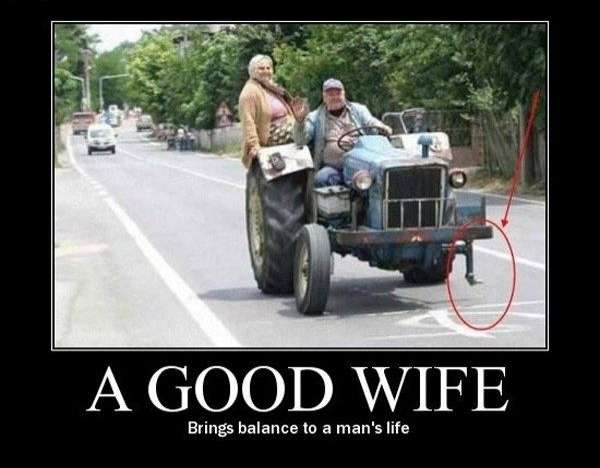 Een stevige vrouw zorgt voor een goede balans
