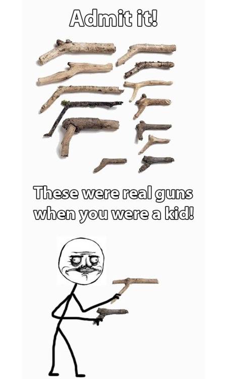 Als kind waren dit echte pistolen