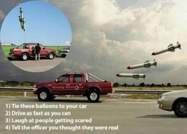 Knoop deze ballonnen achter je auto